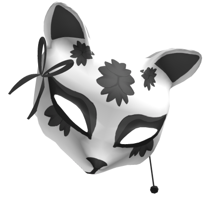 kitsune mask (black/white)