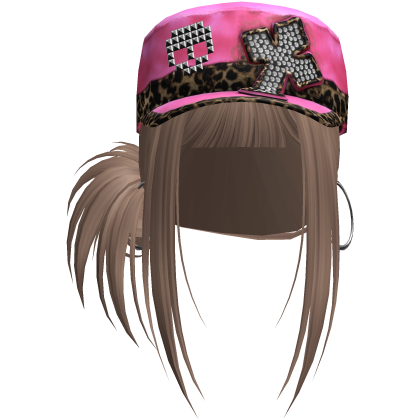 Gyaru Hair w/ Cap & Earrings