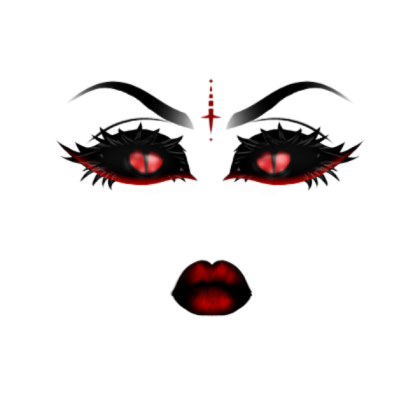 Eerie Makeup™ || Blood Goth Roblox decal