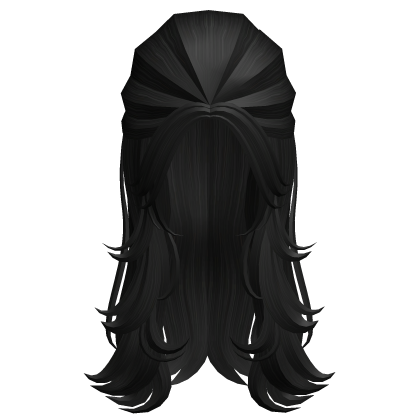 ♡ Valentina Cute Long Chic Black Half-Up Hair Roblox item