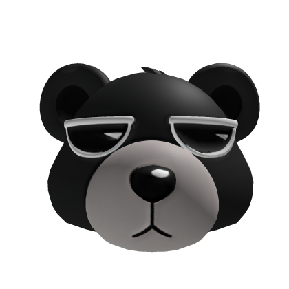 Teddy Bear_Hat & Head (Black)