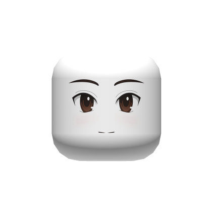 [HD] Anime Boy Chill Face (Pure White) Roblox item