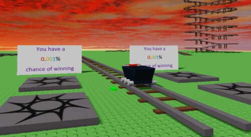Cart ride BUT you have a O.OOI% Chance of winning