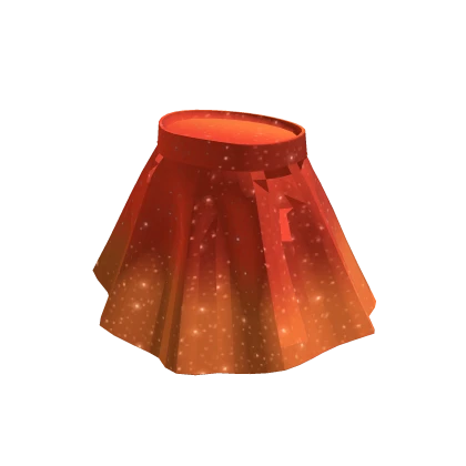 Glitter orange skirt best sale