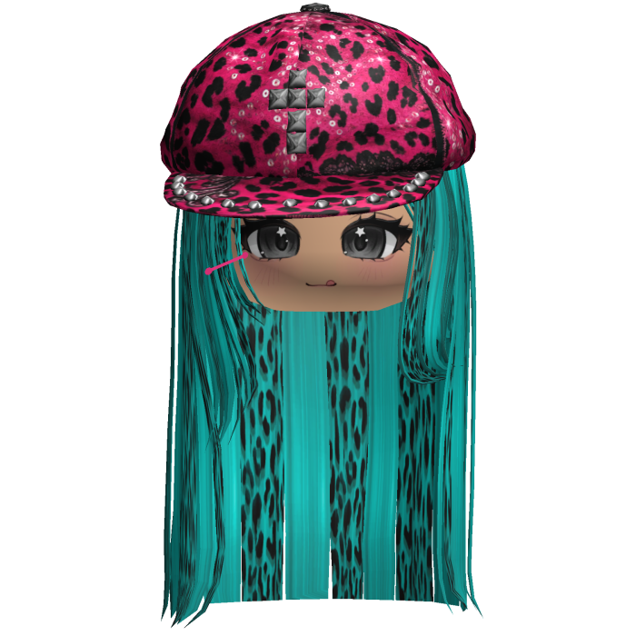 Cheetah Teal Swag 2016 Straight Long Hair