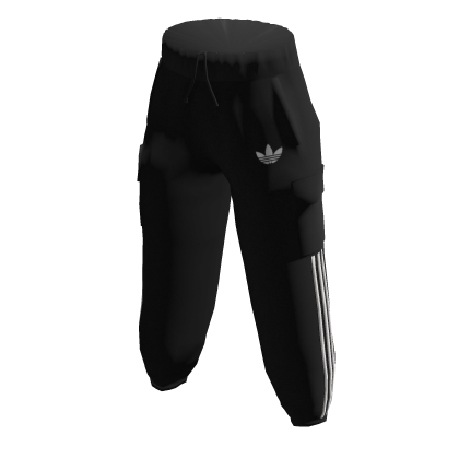 Black and white adidas pants roblox sale