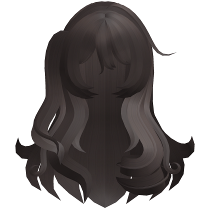 long fluffy swirly messy princess hair brown Roblox item