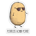 The patatoes on edge