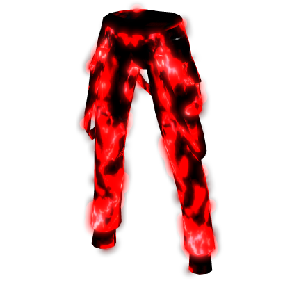 ⭐ GLOWING Red Smoke Pants ⭐