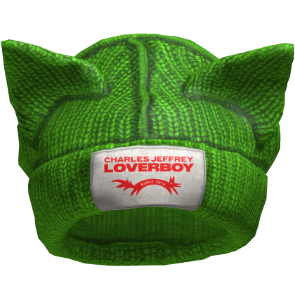 Green Bunny Ears Beanie