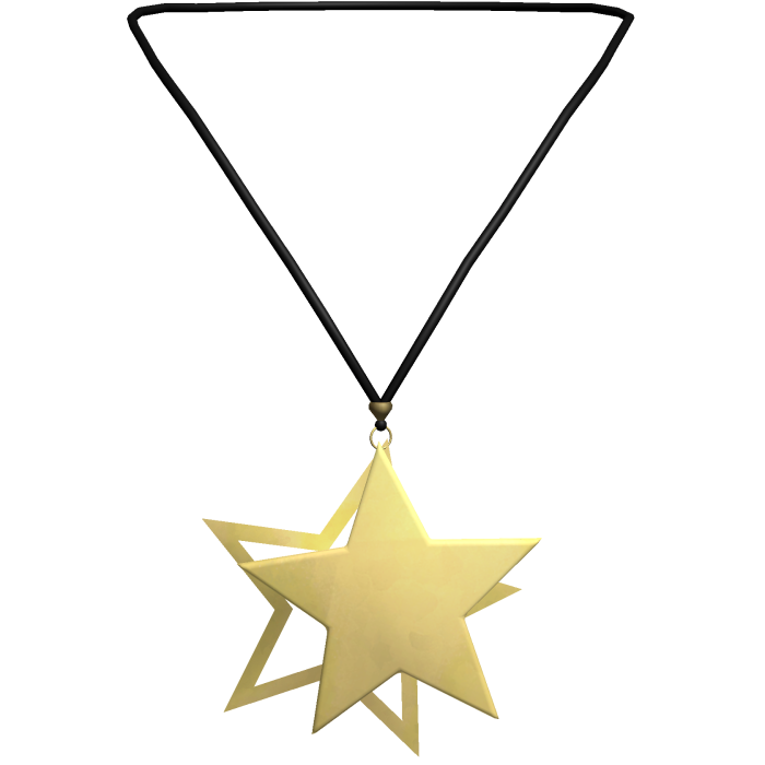 Y2K Star Necklace 3.0 (Black & Gold)