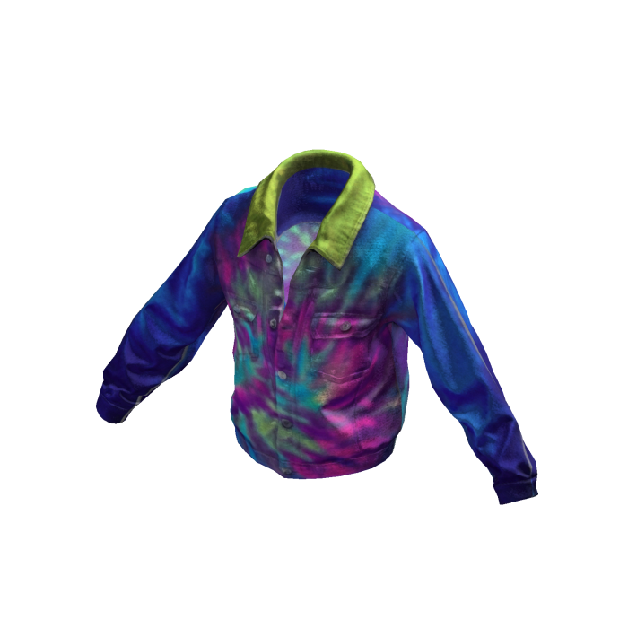 Blue & Pink Tie-Dye Jacket