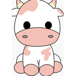 Strawberries and cows make strawberry cow