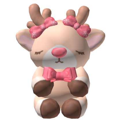 . ‿ ♡ cuddly christmas reindeer rudolph plushie