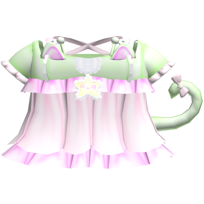 Cute Alien Cat Dress in Pink Roblox item