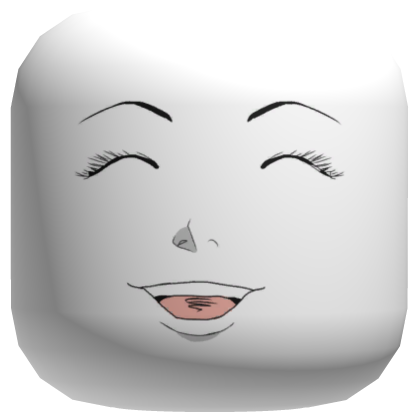 Happy Wide Smile Anime Face Roblox item