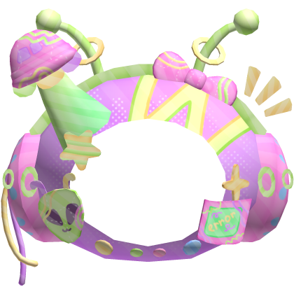 Kawaii Pastel Space Alien UFO Hat
