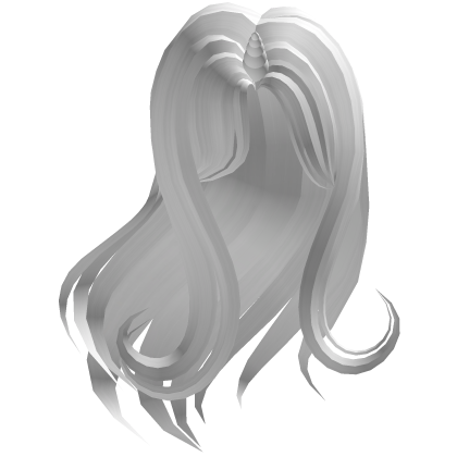 𖹭 Kawaii Swoop Unicorn Cute core Hair in White  Roblox item