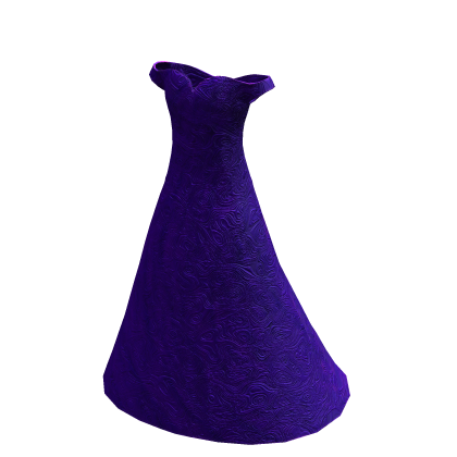 Purple Rose Flowers Gala Dress thumbnail