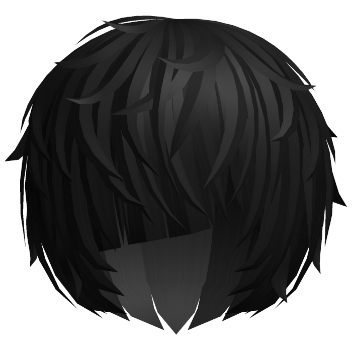 ^,…,^ black messy vkei anime emo moe hair 