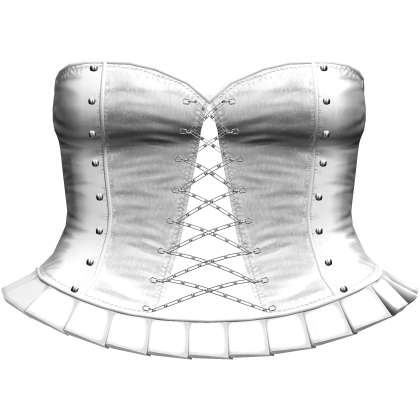 Emo Gothic Laced Up Corset Dress in White