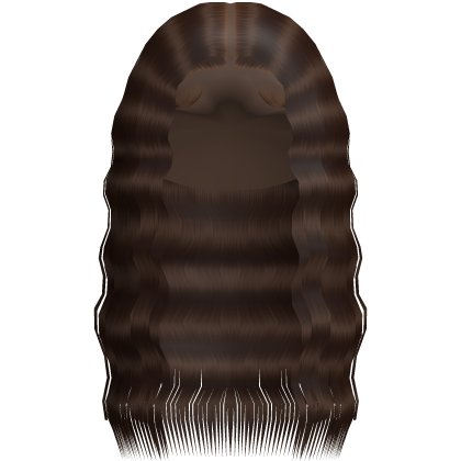 Curly Wavy Long Scalp Hair In Brown Roblox item