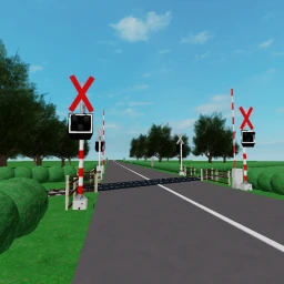 Slovakian railroad crossing  icon