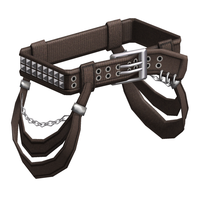 Y2K Punk Grunge Emo Brown Streetwear Waist Straps