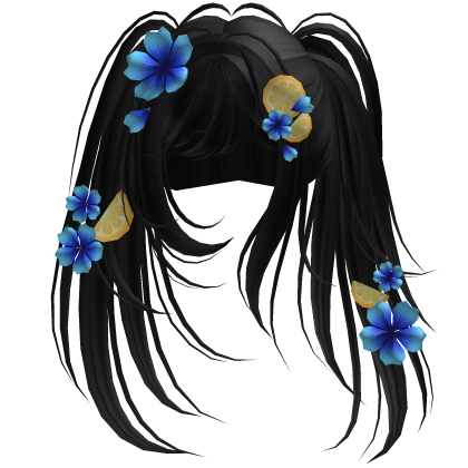 Black Tropical Blossom Hair