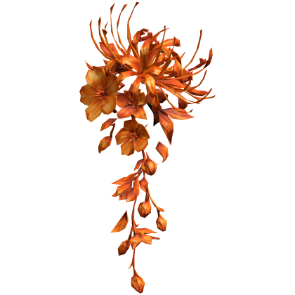 配置 orange spider lily vines flower arrangement