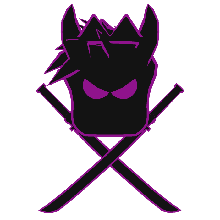 Cartoony Purple Hair Crown Horns Swordpack Combo
