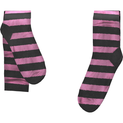 🌷 [blocky] black pink y2k emo vkei goth socks