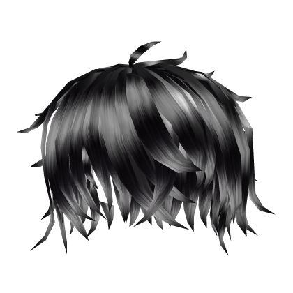 White Emo Messy Raccoon Hair Roblox item