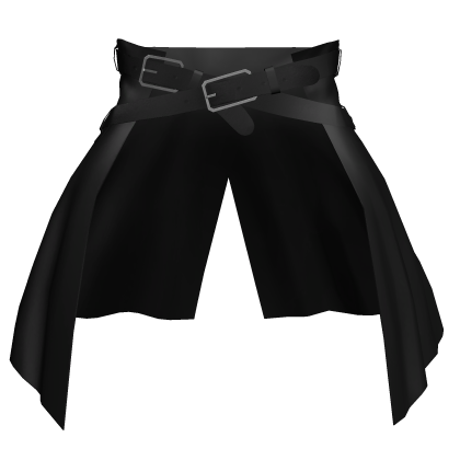 Black Waist Coat w/ 2 Belts [1.0 Girl Torso]