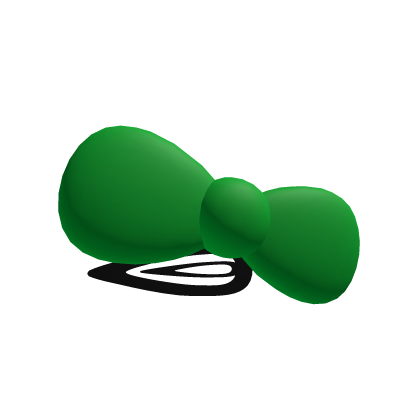 Cutesy Green Bow Hairclip