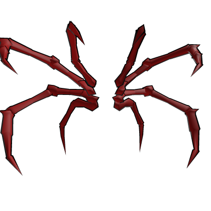 Spider Legs Cartoony Red