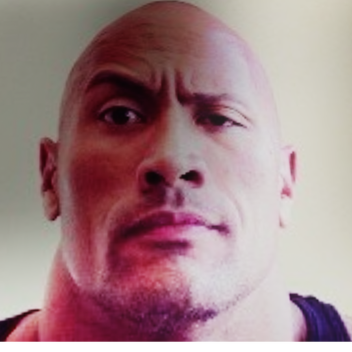 THE ROCK EATING PANCAKES