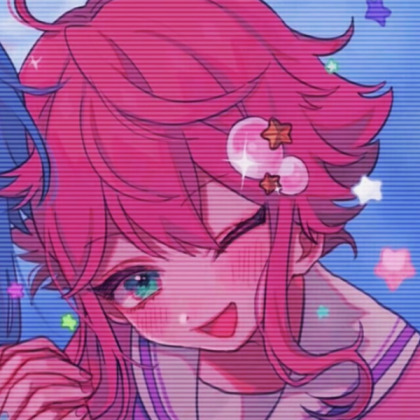 anime pinky hair pfp Roblox decal