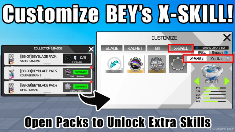 Customize BEY's X-SKILL! 
