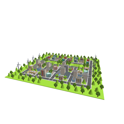 Destructible city