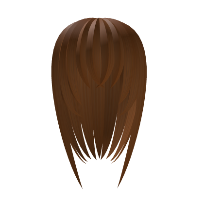 long straight hair with bangs in caramel 