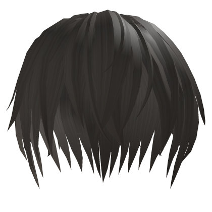 Emo Messy Anime Noy Ghoul Ash gray Hair Roblox item
