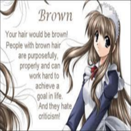 brown hair Roblox decal