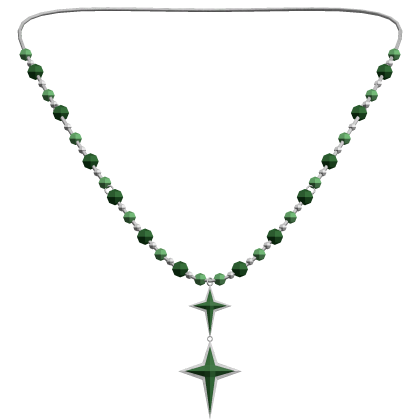 green shiny sparkle necklace 3.0
