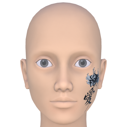 Black Spider Lily Face Tattoo [FACE MAKEUP] thumbnail