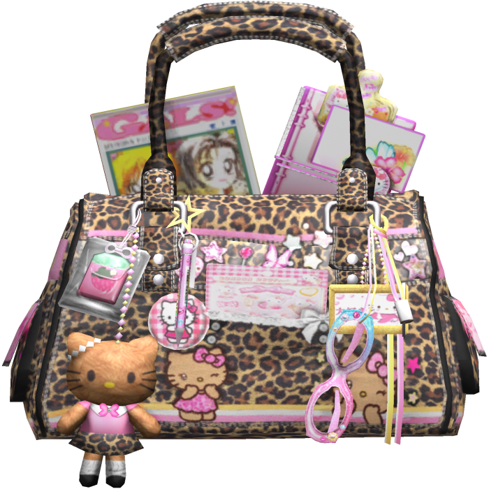 Leopard Gyaru Manga School Bag Mcbling 2000s