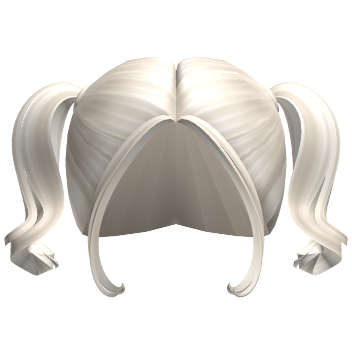 -',ৎ Curly Summer Preppy Pigtails in Ash Blonde