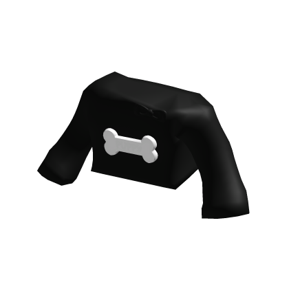 cute black sweater with dog bone