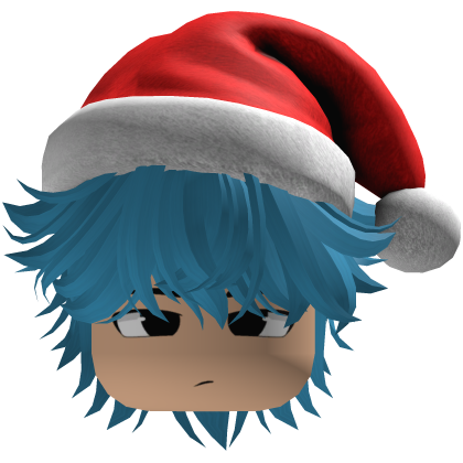 Beautiful hair Christmas beret (Blue)