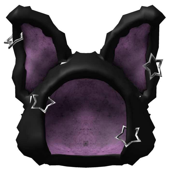 Pink Fuzzy Bunny Black Hood